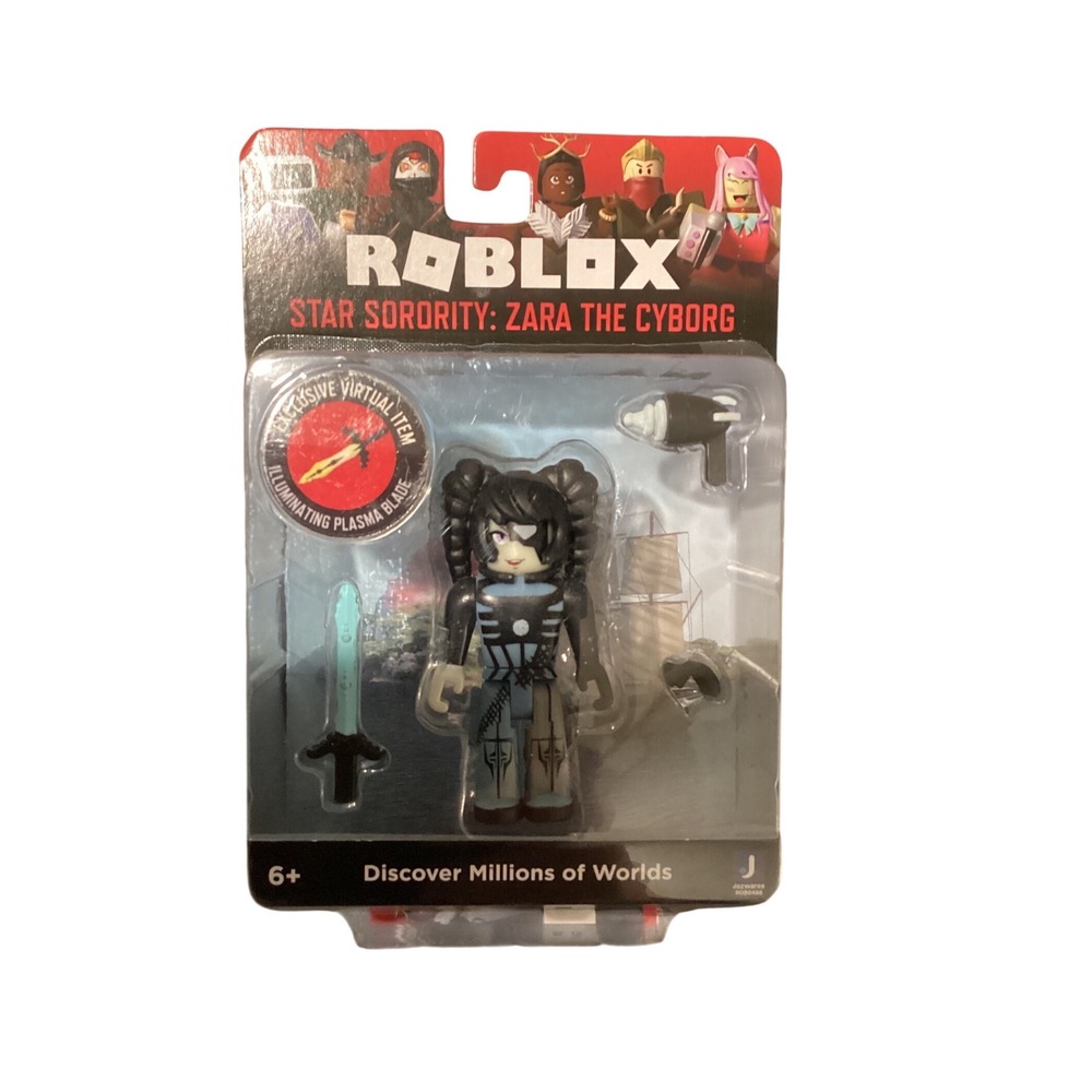 Roblox Star Sorority Zara the Cyborg‎ Action Figure Jazwares Virtual Item Code